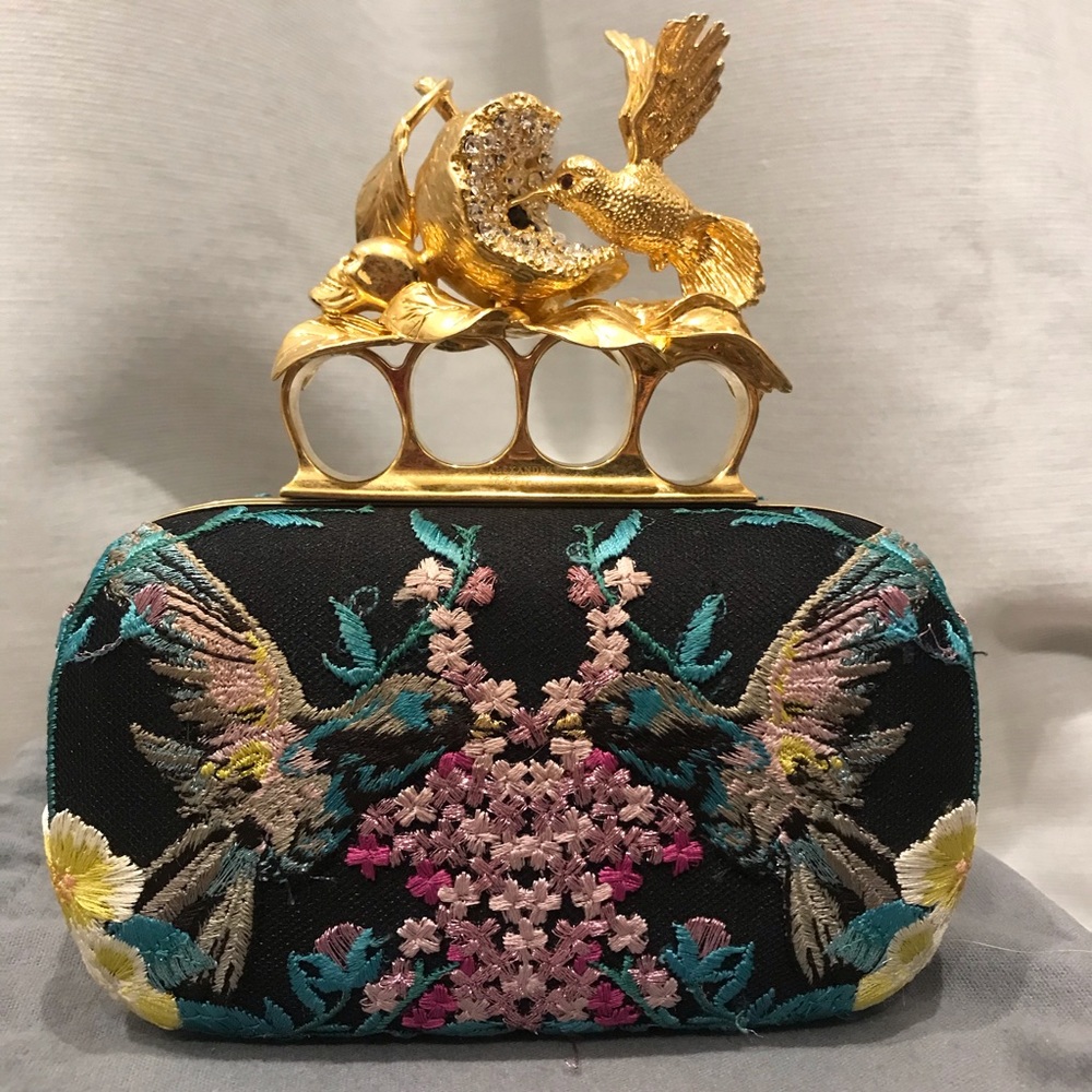 Authentic Alexander McQueen Embroiled Clutch